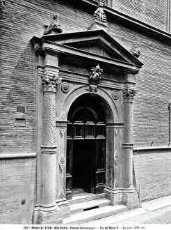 Images Dated 17th April 2012: The portal of the Boncompagni senatorial palace, Bologna