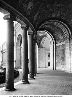 Images Dated 23rd December 2010: Portico of the first Courtyard of Villa Giulia, work by Vignola, Rome