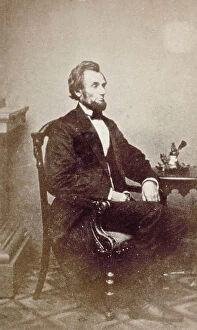 Images Dated 31st October 2008: Portrait of Abraham Lincoln, sixteenth President of the United States of America