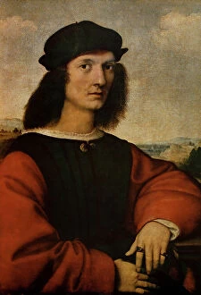 Images Dated 23rd February 2011: Portrait of Agnolo Doni, oil on canvas, Raffaello Sanzio (1483-1520)