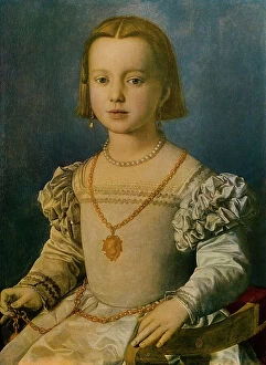 Images Dated 23rd February 2011: Portrait of Bia dei Medici, oil on canvas, Bronzino, Agnolo (1503-1572), Uffizi Gallery, Florence