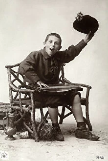 Images Dated 4th May 2011: Portrait of a boy with a musical instrument