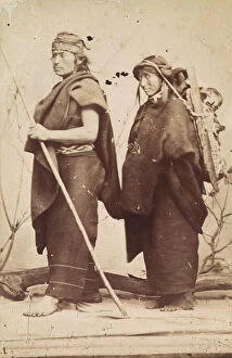 Images Dated 9th January 2008: Portrait of a Chilean couple in traditional dress, image taken from the photo album 'Vistas in
