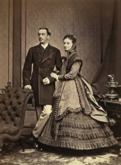 Images Dated 26th May 2009: Portrait of a couple in elegant clothes of the epoch