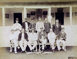 Images Dated 28th November 2011: Portrait of a cricket team in Kobe, Japan