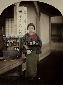 Images Dated 27th April 2011: Portrait of a Geisha during the tea ceremony