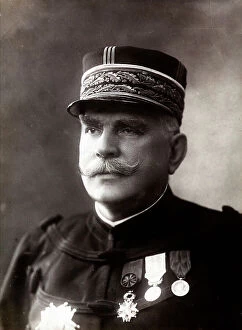 Images Dated 19th March 2009: Portrait of the Gen. Joffre, senior officer of the French army