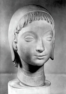 Images Dated 19th April 2010: Portrait of a girl, bronze, International Gallery of Modern Art, Ca Pesaro, Venice