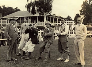 Images Dated 9th May 2011: Portrait of a group of golfers and spectators on the tournament course in St. Germain, France