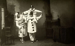 Images Dated 3rd August 2009: Portrait of group in Pierrot costumes