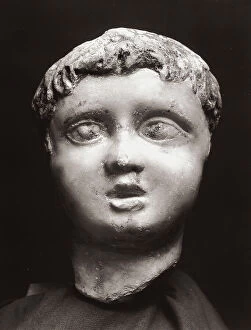 Images Dated 15th February 2008: Portrait head of a boy, in the G.A. Sanna National Museum in Sassari