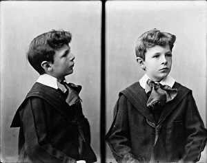Images Dated 23rd March 2011: Portrait of a little boy, stereoscopic photograph