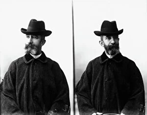 Images Dated 23rd March 2011: Portrait of Pietro Maestri, stereoscopic photograph