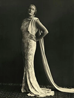 Images Dated 16th September 2011: Portrait of a woman in evening dress