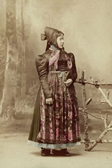Images Dated 25th November 2011: Portrait of a woman in the traditional dress of Elzthal, Freiburg