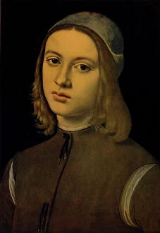Images Dated 23rd February 2011: Portrait of a young man, oil on canvas, Pietro Vannucci known as il Perugino (1445 circa-1523)