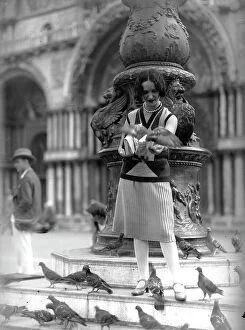Images Dated 23rd June 2009: Portrait of a young woman in Piazza San Marco, Venice