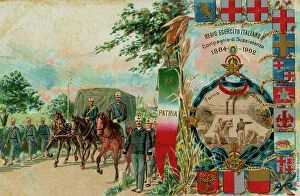 Images Dated 19th October 2011: Postcard 'Royal Italian Army subsistence Company 1884 - 1902'