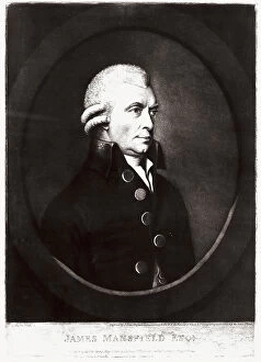 Images Dated 25th February 2008: Print of the portrait of James Mansfield, from a private Florentine collection