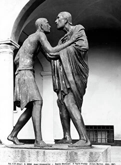 Images Dated 28th May 2008: The Prodigal Son. Sculpted group by Arturo Martini, located in the courtyard of the Ospizio