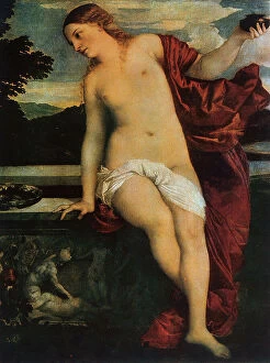 Images Dated 18th February 2011: Profane Love, detail of the painting Sacred and Profane Love; work of Tiziano