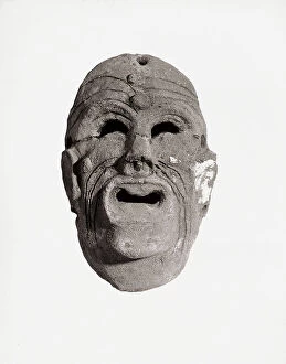 Images Dated 15th February 2008: Punic terracotta mask, in the G.A. Sanna National Museum in Sassari