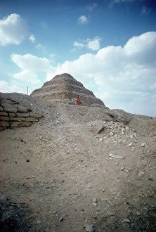 Images Dated 30th November 2011: The pyramid of Saqqara is the oldest known (III millennium). It rises at the center of