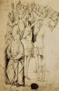 Sammlung Bildender Kunst - Zeichnungen Drucke: Raffaello - Studio di cavalieri