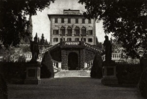 Images Dated 14th July 2011: The rear facade of Villa Salviatino, The residence of the writer Ugo Ojetti