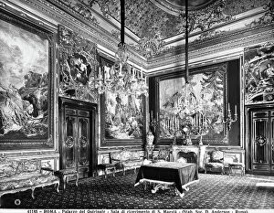 Images Dated 5th February 2010: The reception hall in the Quirinal Palace, Rome