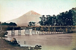 Japan: 'Reise Frinnerungen': the Fujiyama volcano, Japan