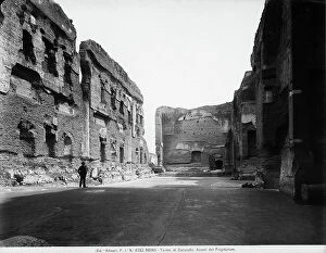 Images Dated 24th March 2010: Remains of the Frigidarium in the Hot Springs of Caracalla in Rome