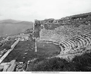 Images Dated 11th September 2008: Remains of the Teatro in the archeological area of Segesta, Calatafini
