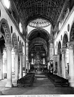 Images Dated 8th November 2010: Reneissance interior of the S. Sisto church in Piazenza