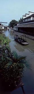 Images Dated 14th July 2008: One river channels of Zhouzhuang, a city founded during the Ming and Qing dynasty, 2005