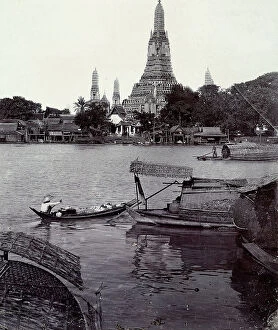Images Dated 25th March 2011: River Menam in Bagkok with the Emperor's Palace