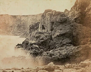 Images Dated 23rd February 2012: Rocky coast of the bay of Jersey Island