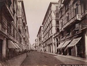 Images Dated 7th April 2004: Via Roma in Genoa, a street lined with elegant Nineteenth century palaces