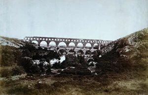 Images Dated 9th May 2011: Roman aqueduct at Pont du Gard near Nimes in France