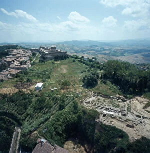 Images Dated 6th September 2007: Roman and medieval ruins in Volterra
