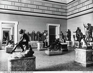 Images Dated 20th December 2010: Room of the bronzes inside the National Archaeological Museum in Naples