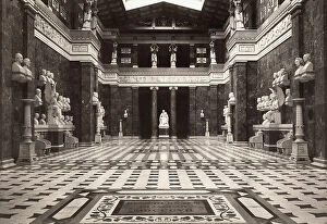 Images Dated 31st October 2008: A room in the Walhalla, temple designed by Leo Von Klenze and situated on the summit of a hill