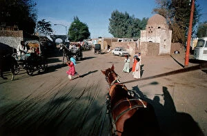 Images Dated 22nd December 2011: Route from Upper Egypt to Nubia. Landscapes and characters