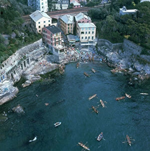 Images Dated 10th July 2007: Rowing race, Riviera di Levante