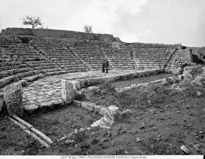 Images Dated 11th September 2008: The ruins of the Greek Theatre in Palazzolo Acreide