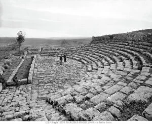 Images Dated 11th September 2008: The ruins of the Greek Theatre in Palazzolo Acreide