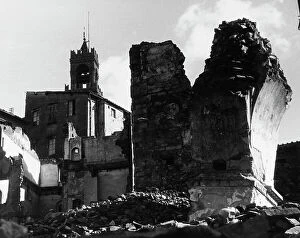 Images Dated 16th March 2009: Ruins of the houses of Via Porta Rossa collapsed following the explosion of mines during