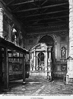 Images Dated 27th December 2012: Ruins of the Rosary Chapel in the church of Santi Giovanni e Paolo, after the fire of 1867