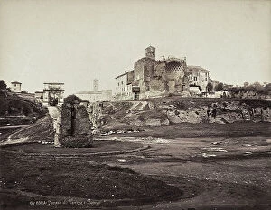 Images Dated 3rd November 2010: Ruins of the Temple of Venus Vincitrice in Rome (photo attributed to Simelli - printed in)