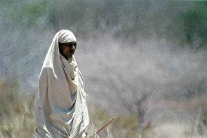 Images Dated 10th November 2009: Sablaale. Somalian shepherds of the 'Garre' tribe, in the area of Sablaale